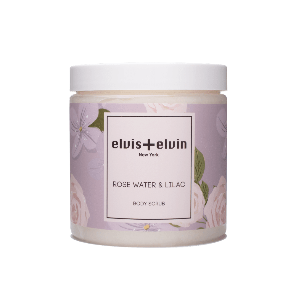 elvis+elvin Rose Water & Lilac Body Scrub