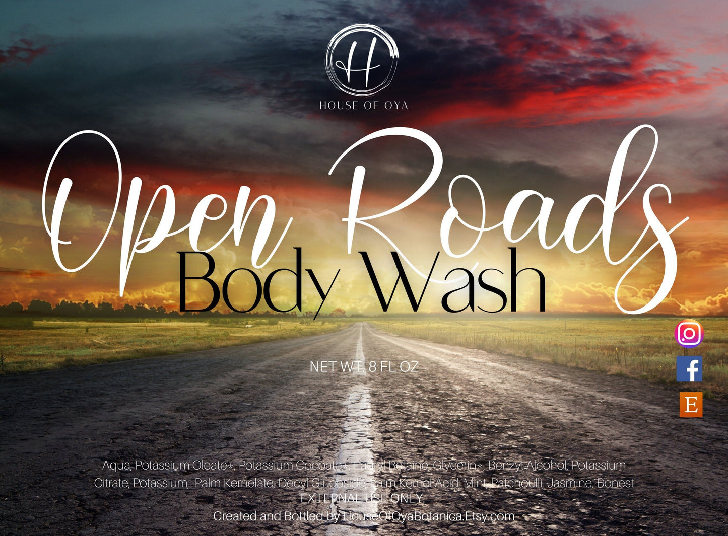 Open Roads Body Wash